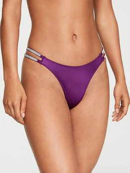 Трусики стринги женские Victoria's Secret 225763142 S Фиолетовые (1159802321)