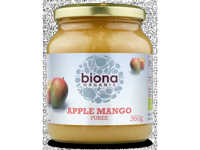 Пюре яблуко-манго без цукру органік Biona Organic 360 г (19429341)