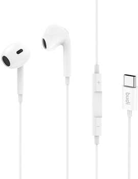 Навушники Budi USB-C EP30T 1.2 m White (6971536926635)