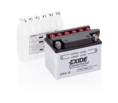 Аккумулятор 4Ah-12v Exide (EB4L-B) (120х70х92) R, EN50