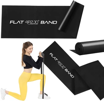 Лента-эспандер для спорта и реабилитации 4FIZJO Flat Band 200 х 15 см 12-15 кг Black (P-5907222931677)
