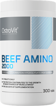 Aminokwasy OstroVit Beef Amino 2000 mg 300 tabletek (5903933911809)