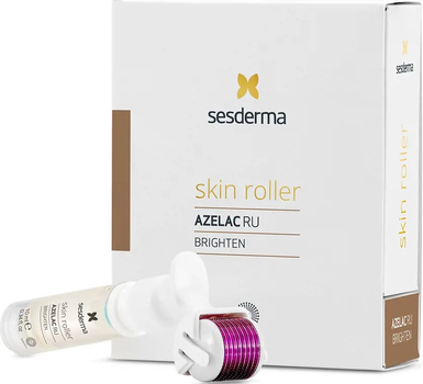 Набір для догляду за обличчям Sesderma Skin Roller Azelac Ru Освітлювальна сироватка 10 мл + Ролик для обличчя (8429979460936)
