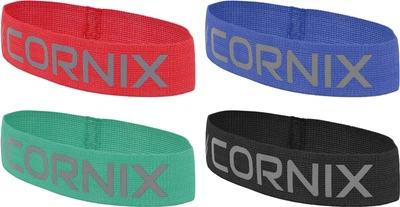 Набор резинок для фитнеса и спорта из ткани Cornix Loop Band 5-7 кг Красная + 7-9 кг Зеленая + 11-14 кг Синяя + 14-18 кг Черная (XR-0137_XR-0138_XR-0139_XR-0140)