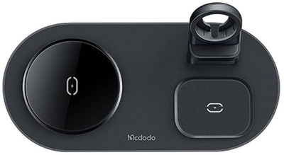 Бездротова зарядка Mcdodo 3в1 телефон/TWS/Apple Watch 15W Black (6921002670630)