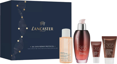 Zestaw do pielęgnacji twarzy Lancaster 365 Skin Repair Serum 50 ml + Tonik oczyszczający 30 ml + Krem SPF 15 15 ml + Serum do skóry wokół oczu 3 ml (3616303452506)