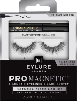 Sztuczne rzęsy Eylure Pro Magnetic Lash System 179-Fluttery Intense z eyelinerem 2.5 ml (619232001176)