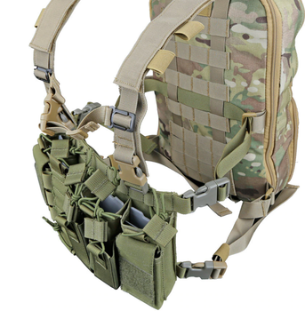 Нагрудник Модульный Разгрузка Тактический Жилет ClefersTac Chest Rig - Олива (5002225)