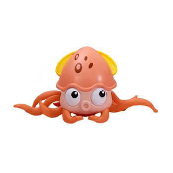 Іграшка восьминіг Octopus (тікаючий восьминіг) інтерактивний зі звуковими ефектами та датчиками перешкод Pink