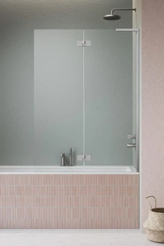 Стеклянная шторка для ванны RADAWAY Essenza 8 SL Brushed Nickel PND II 110 правая 10500110-91-01R