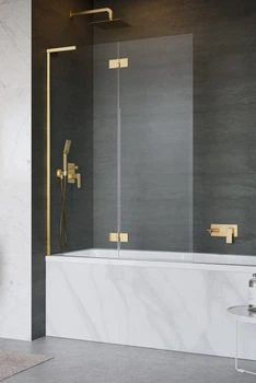 Стеклянная шторка для ванны RADAWAY Essenza 8 SL Gold PND II 120 левая 10500120-09-01L