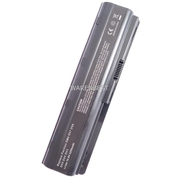 Аккумулятор батарея для HP Pavilion DM4 DV7 DV6 DV5 DV4 DV3 5200mAh 10.8-11.1V 6cells Чёрный для ноутбука