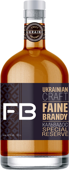 Бренді плодовий Faine Brandy "Кальвадос Спешиал Резерв" ПО 0.5 л 40% (4820269290327)