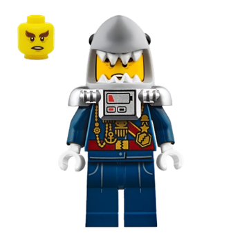 Фигурка Lego Shark Army General #1 Ninjago njo381 Б/У