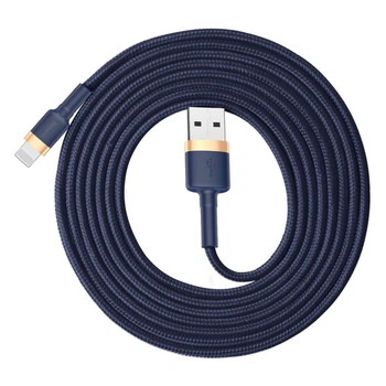 Кабель Baseus USB - Lightning 2метри 1.5А Cafule Blue/Gold (CALKLF-CV3)
