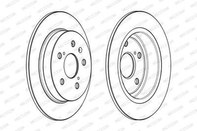 Гальмівні диски FERODO DDF2067C Suzuki SX4, Swift 71768089, 71750932, 5561155L00