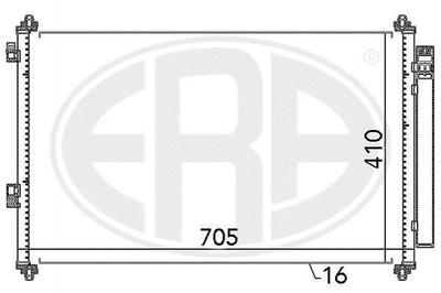 Радіатор кондиціонера ERA 667057 Toyota Rav-4 8846042100