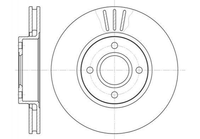 Гальмівні диски ROADHOUSE 646910 Ford Mondeo, Scorpio 230498, 4056031, 4070864