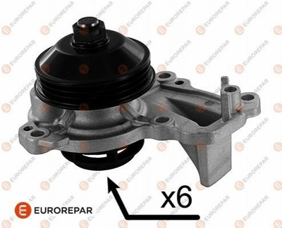 Водяний насос EUROREPAR 1635181780 Citroen C3, C1, C4, C-Elysee, DS3; Peugeot 2008, 308, 208, 108; Opel Crossland X 9803442480, 3639521