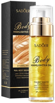 Шимер для тіла Sadoer Body Highlighter Oil №02 golden 85 мл (6976504681325)