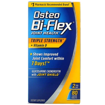 Комплекс для здоровья суставов тройная сила + витамин D Osteo Bi-Flex (Joint Health Triple Strength + Vitamin D) 80 таблеток