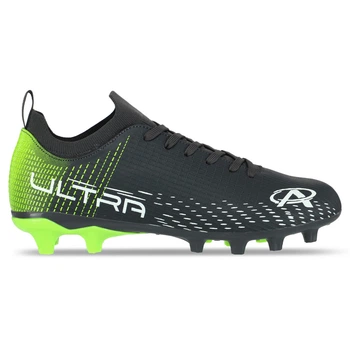 Бутсы футбольные с носком SP-Sport Ultra Game 0402-14 размер 43 Dark Grey-Neon Green