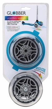Набор колес для самоката Globber серий Prime/Elite/Evo/Flow 121мм светящиеся (526-009)