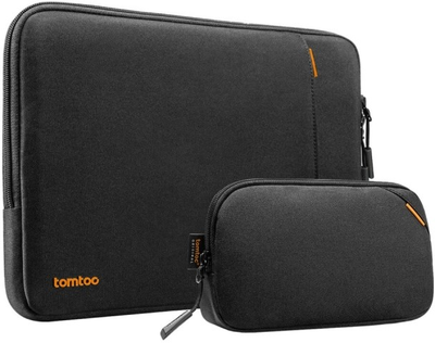 Zestaw Tomtoc Defender-A13 pokrowiec na laptopa + etui na akcesoria Black (A13D2DV)