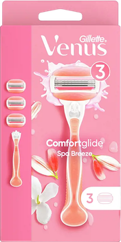 Golarka do golenia Gillette Venus ComfortGlide Spa Breeze + 3 wymienne ostrza (7702018578375)