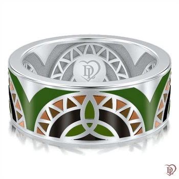 Обручку DIAMOND of LOVE "Талісман: Життя" чоловіче в білому золоті, 20 р)