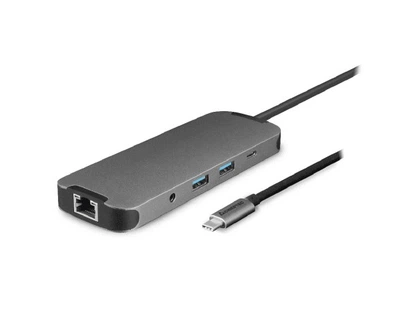 Док-станція USB3.2 Type-C --> HDMI/USB 3.2x2/RJ45/USB-C/SD/TF/PD 80W/Audio 9-in-1 DSC-901 CHIEFTEC