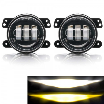 Дополнительные противотуманные LED фары ПТФ на Dodge Journey 4" Bi W/Y 45W+45W 09-20 комплект Додж Джорни M206525