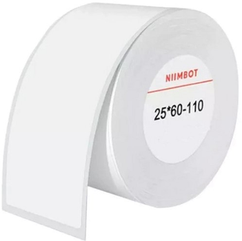 Термічні етикетки Niimbot Stickers 25 x 60 мм 110 шт. White (6975746634120)