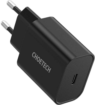 Мережевий зарядний пристрій Choetech USB-C 20 W Black (Q5004 EU)