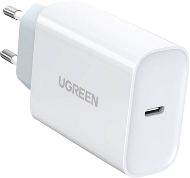 Мережевий зарядний пристрій Ugreen USB-C PD 3.0 QC 4.0 30 W White (6957303804948)