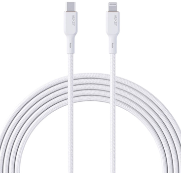 Kabel Aukey USB-C - Lightning 1.8 m Biały (CB-NCL2)