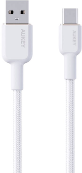 Кабель Aukey USB-A - USB-C 1 м White (CB-NAC1)