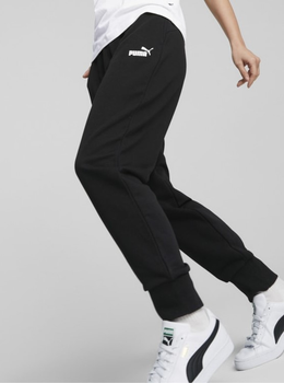 Spodnie dresowe damskie Puma Ess Sweatpants Tr Cl 58684201 XL Czarne (4063697167629)