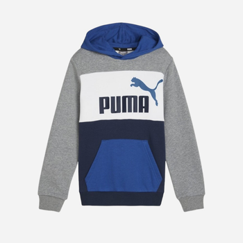 Chłopięca bluza z kapturem Puma Ess Block Hoodie Tr B 67971814 128 cm Wielobarwna (4099685611386)