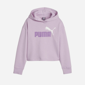 Дитяче худі для дівчинки Puma Ess+ 2Color Logo Short Length Hoodie Tr 680993-60 110 см Рожеве (4099686764104)