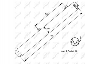 Осушитель NRF 33353 Mercedes M-Class, GL-Class 2518350047, A2518350047