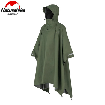 Плащ дождевик с капюшоном Naturehike NH21FS036 L Зеленый (Kali) AI691