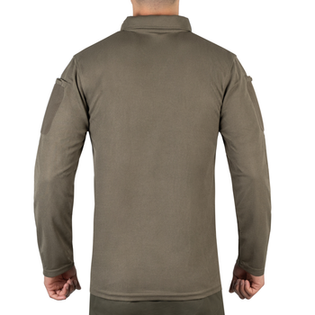 Футболка Поло тактична з довгим рукавом Sturm Mil-Tec TACTICAL LONG SLEEVE POLO SHIRT QUICK Olive L (10962001)