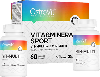 Suplement diety OstroVit VITA&MINERALS Sport 60 tabletek (5903246228212)