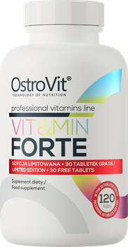 Suplement diety OstroVit Vit&Min FORTE 120 tabletek (5903246220292)