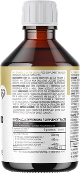 Suplement diety OstroVit Omega 3 Ultra Płyn 300 ml (5903246220551)