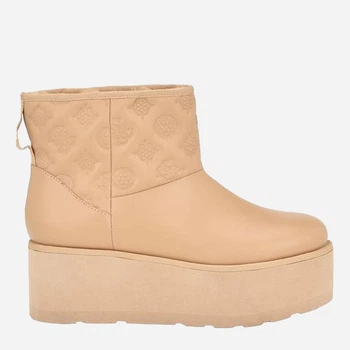 Женские угги низкие с мехом Guess 739442371 39 25 см Бежевые (1159806904)
