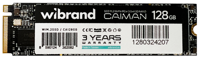 SSD диск Wibrand Caiman 128GB M.2 2280 NVMe PCIe 3.0 x4 (WIM.2SSD/CA128GB)