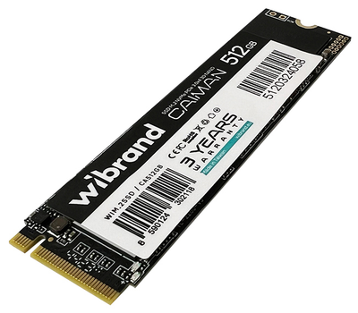 SSD диск Wibrand Caiman 512GB M.2 2280 NVMe PCIe 3.0 x4 (WIM.2SSD/CA512GB)
