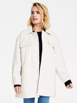 Куртка демисезонная удлиненная женская Calvin Klein 290351395 M Молочная (1159806965)